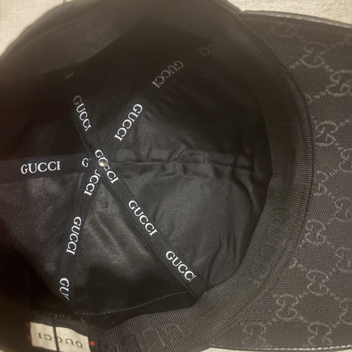Gucci GG hat new, black, one size