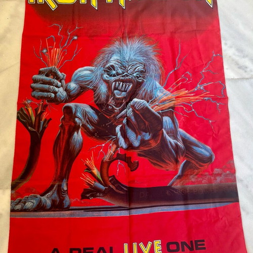 Iron Maiden flag “A Real Live One” like new
