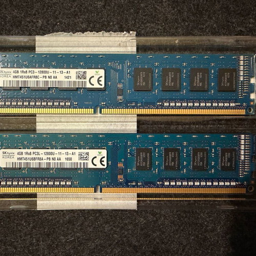 SK Hynix RAM 8GB (2x4GB) DDR3 1600MHz Desktop like new
