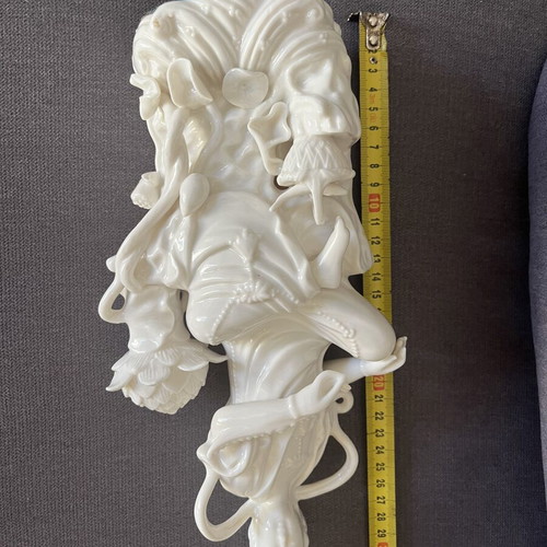 Vintage GuanYin White Porcelain Goddess used