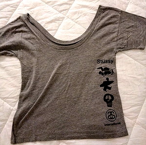 Stussy μπλουζακι γκρι
