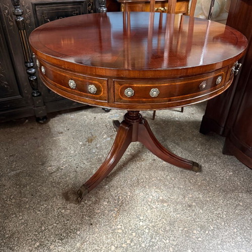 Saridis Round Table like new with wheels, 82 cm diameter, 72 cm height