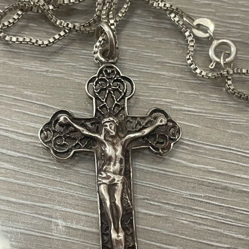 Stavros necklace silver 925 used vintage