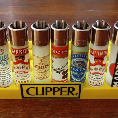 Clipper lighters like new, retro alcohol theme collection