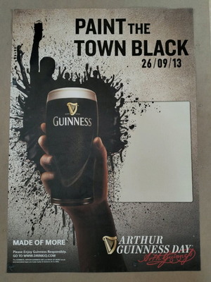 Arthur Guinness Day 2013 poster used