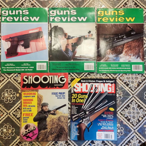 Vintage Guns Review & Shooting Magazine collection, 5 issues