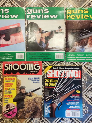 Vintage Guns Review & Shooting Magazine collection, 5 issues