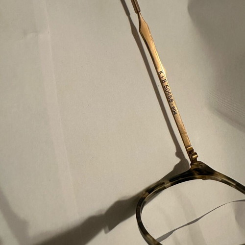 Vintage K+B eyeglasses Made in France with oversized tortoiseshell frame