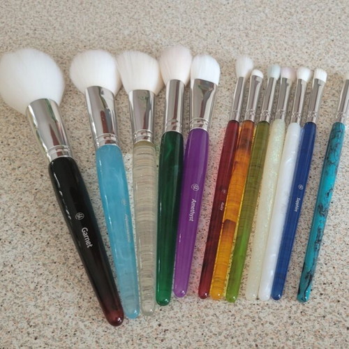 BH Cosmetics Birthstone Brush Set like new, 12 pieces
