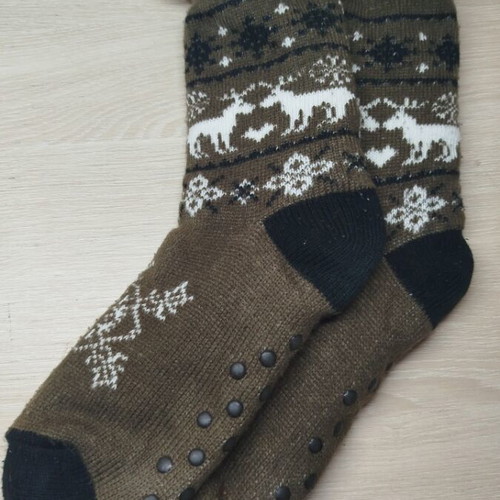 Christmas home socks like new, anti-slip and warm