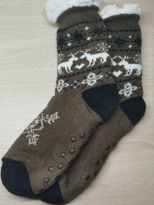 Christmas home socks like new, anti-slip and warm