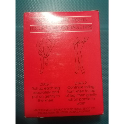 Vintage tights new, pack of 8, black and beige
