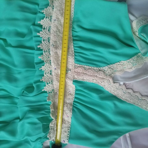 Mara's Collection maxi dress XL, turquoise and beige