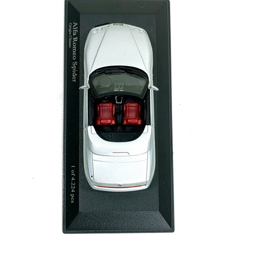 Alfa Romeo Spider 3.2 V6 24V 2003 Silver 1:43 Minichamps Diecast Model New