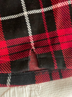 Marks & Spencer plaid skirt for girls 10-12 years, black and red