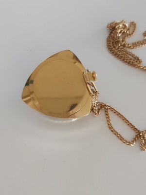 ZARIA 21 Jewels necklace watch used, antique gold plated