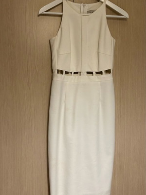 Zini white formal dress like new, size M