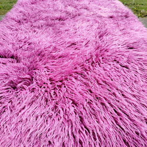 Velentza rug like new, purple pink, size 2.05x1.10