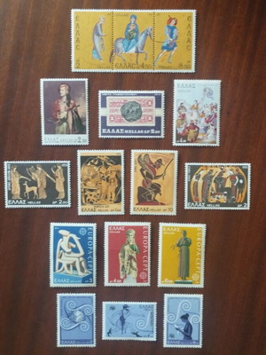 Greek stamps 1974, set of 16, unmounted mint