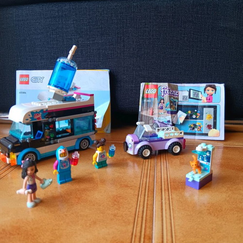 Lego 60384 camper and 41360 car like new without box