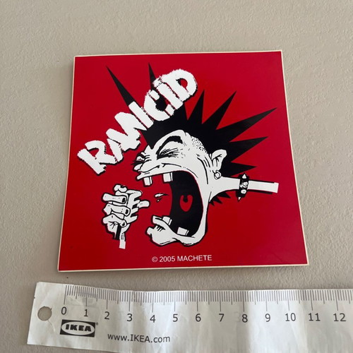Rancid sticker new, red