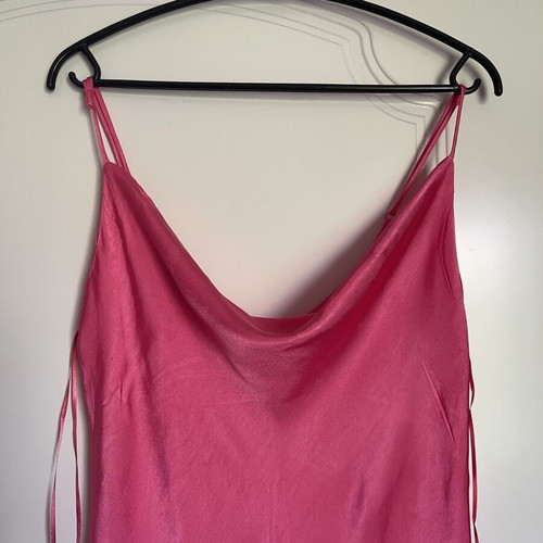 Zara satin dress, pink, size M
