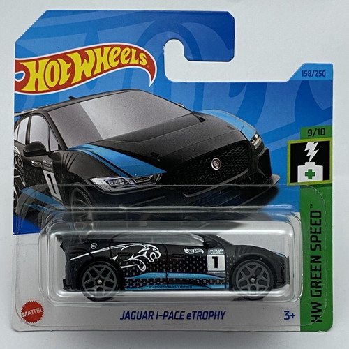 Jaguar i-Pace eTrophy Hot Wheels HW Green Speed toy car 1:64 new