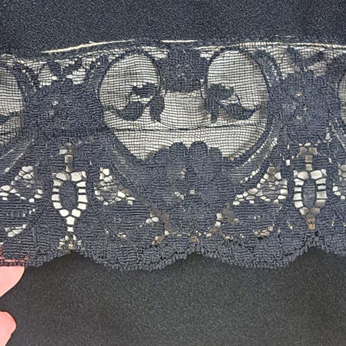 Veto skirt black with lace hem, like new, size XL