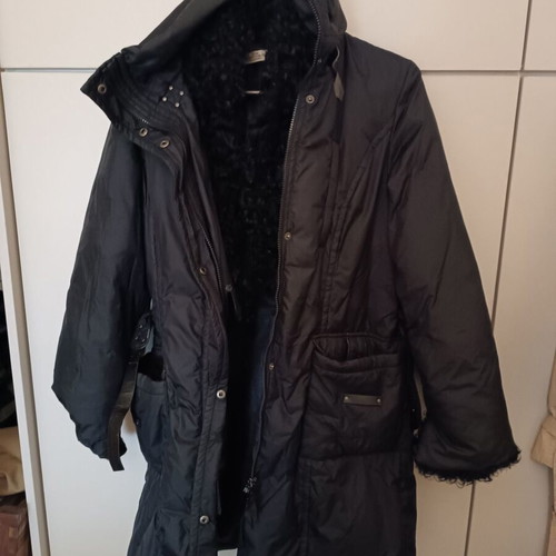 Rebecca Blu women's trench coat black like new, size L