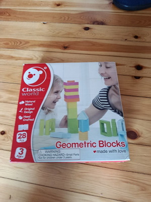 Classic World Wooden Blocks like new