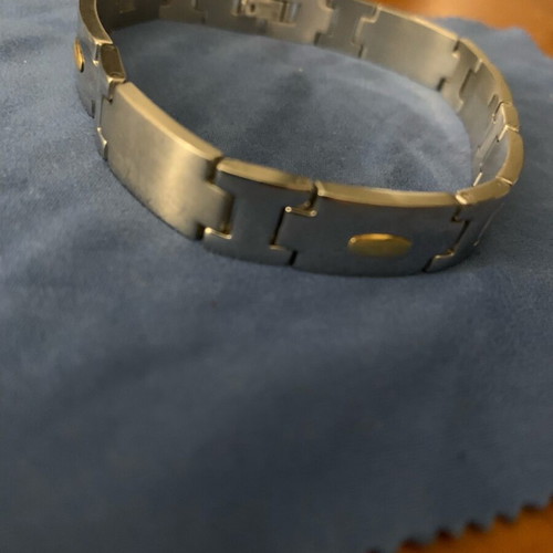 Bracelet Hermes style with 18K gold details, new stainless steel
