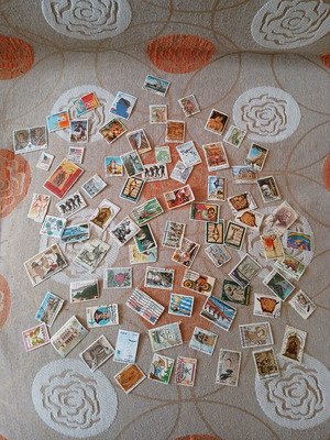 Various stamps used, about 80 pieces