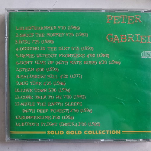Peter Gabriel Solid Gold Collection CD like new