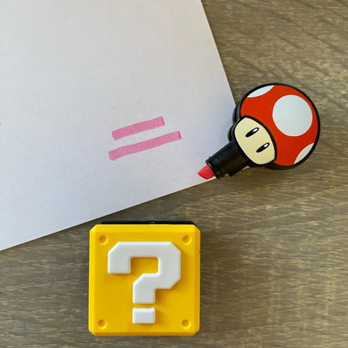 Super Mario kinder joy red marker new