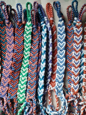 Set of 5 new handmade cotton bracelets of your choice