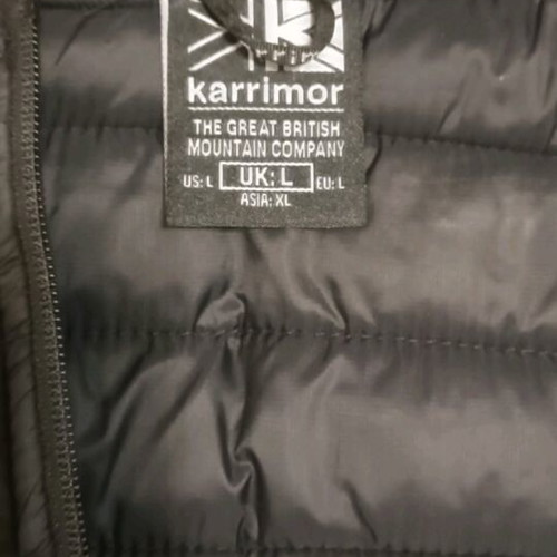Karrimor jacket like new, size L, black