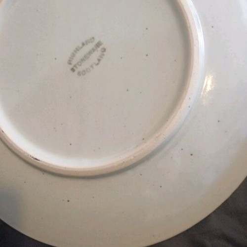Stoneware Scotland hand-painted ceramic plate like new