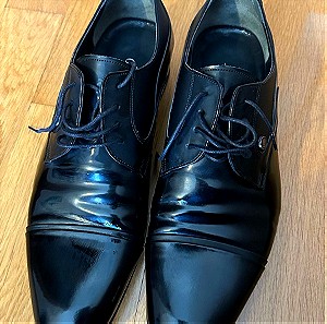 Δερμάτινα μαύρα παπούτσια Guy Laroche Νο 43