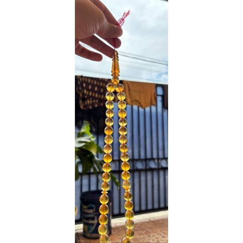 Komboloi genuine Indonesian Blue Amber new, rare quality