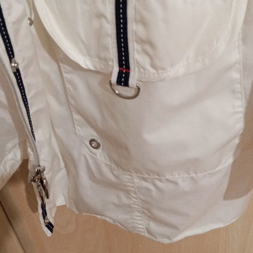 Concept women's jacket white with blue details like new