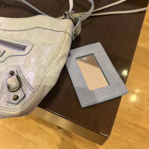 Balenciaga Classic Hip Bag like new, blue leather shoulder