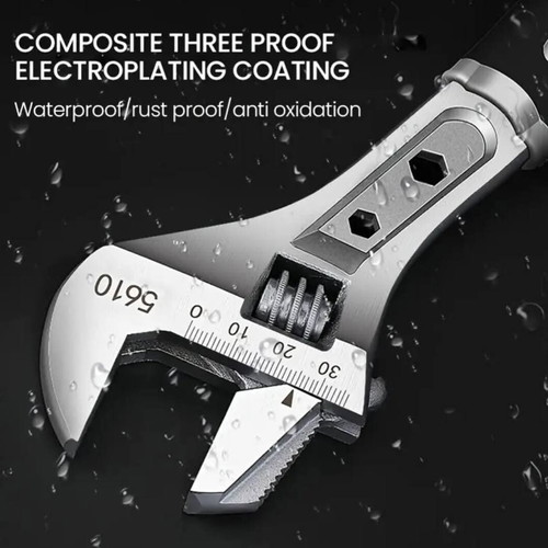 Adjustable multifunctional double-jaw wrench new, French type