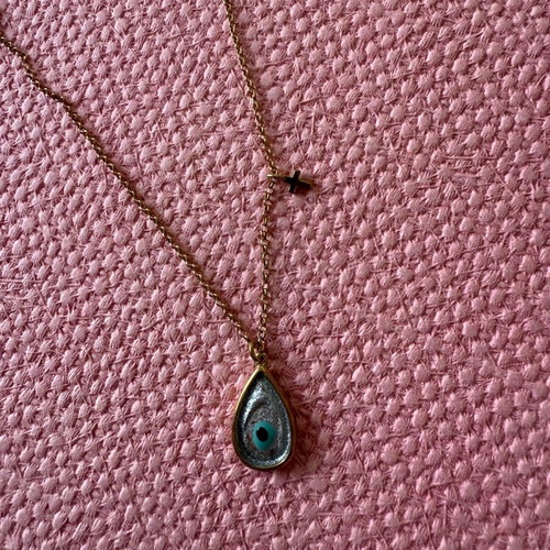 Gregio eye and cross necklace new, unworn