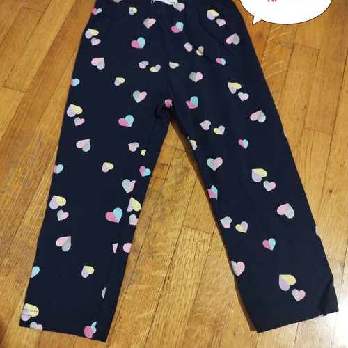 Children's leggings with butterfly print