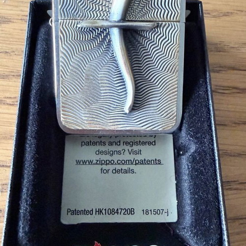 Zippo lighter with cross symbol like new