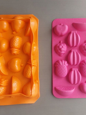 Silicone fruit molds used