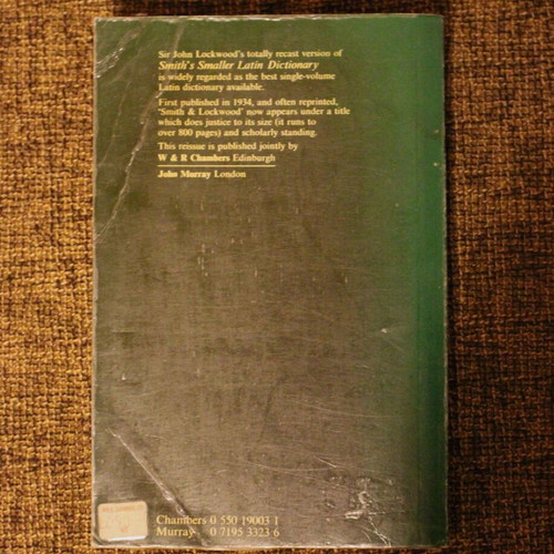 Chambers Murray Latin-English Dictionary used