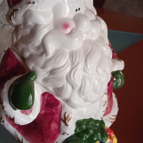 Santa Claus cookie jar like new, 35cm