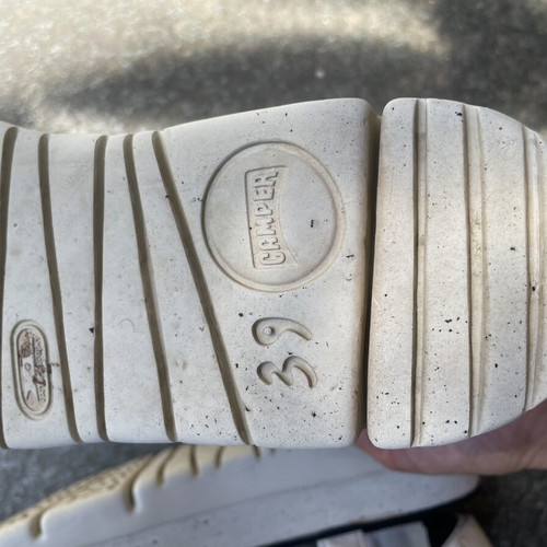 Camper platform sandals like new, white, size 39
