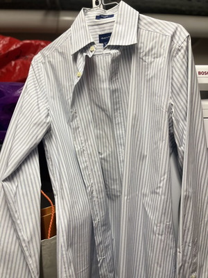 Gant long-sleeve shirt new, white, size M